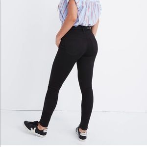 Madewell curvy high rise skinny jeans petite black